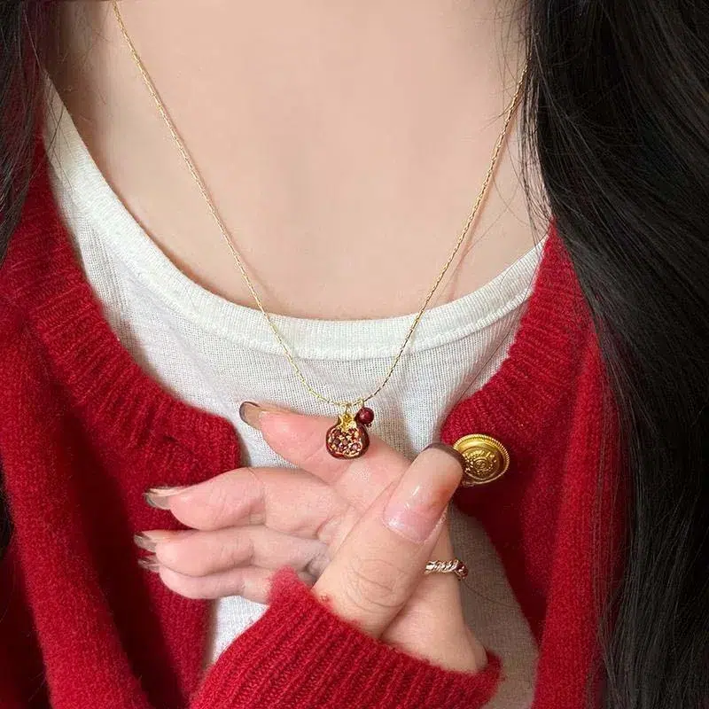 Open Pomegranate Necklace