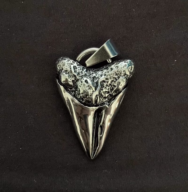Sterling Silver Shark Tooth Pendant