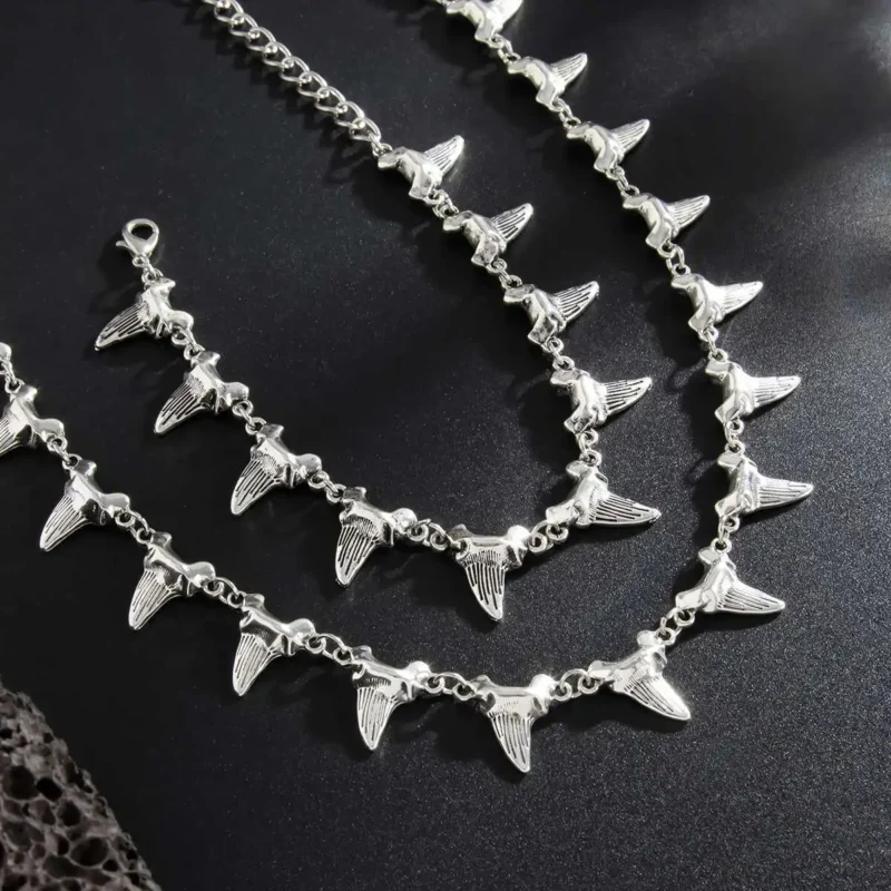 Shark Tooth Metal Bracelet