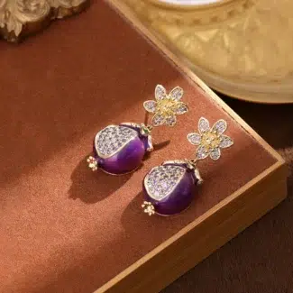 Purple Earrings
