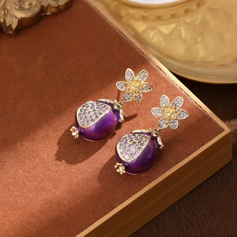 Purple Earrings
