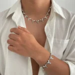 Model with Shark Tooth Bracelet