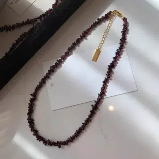 Pomegranate Bead Necklace