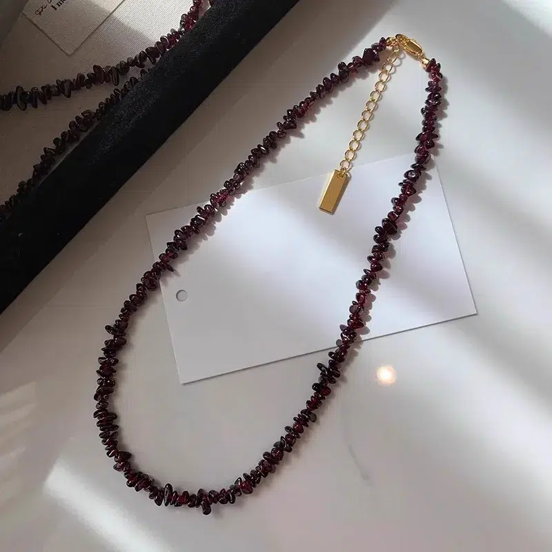 Pomegranate Bead Necklace