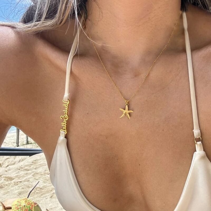 Gold Puka Shell Pendant