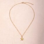 Gold Puka Shell Pendant