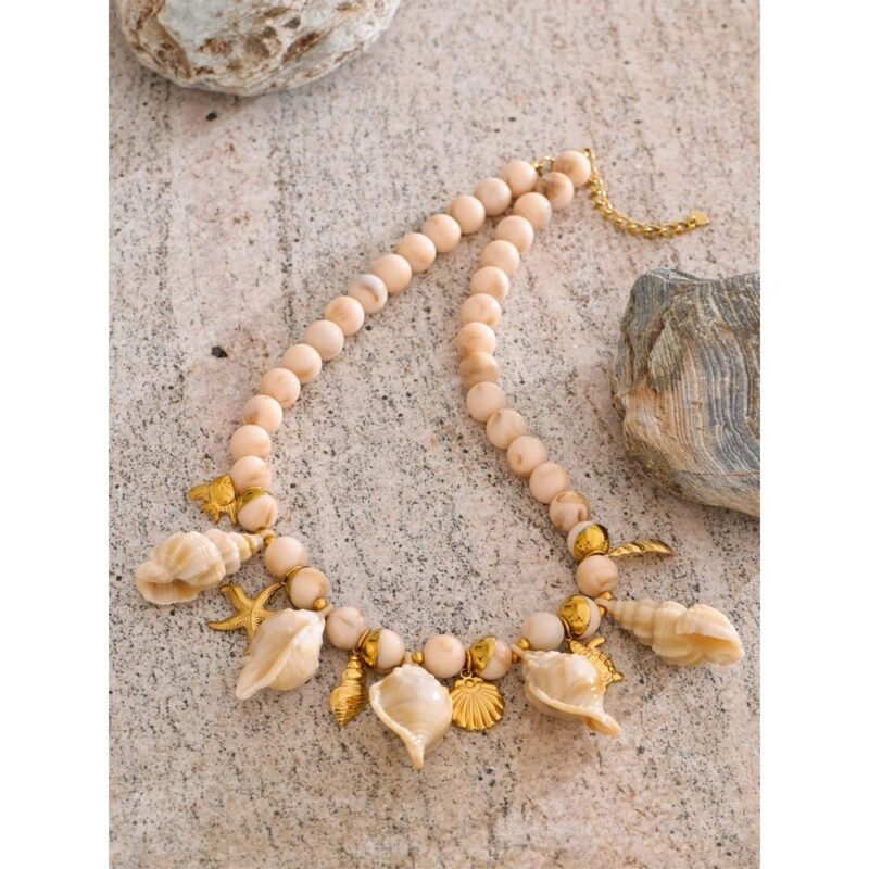 Conch Shell Necklace Resin