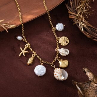 Multi Layered Conch Shell Necklace