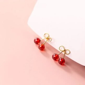 Small Gold Pomegranate Stud