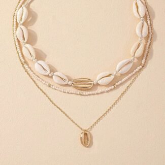 Gold Puka Shell Necklace