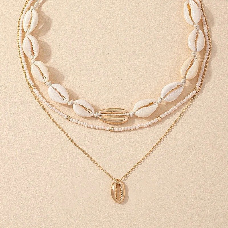 Gold Puka Shell Necklace