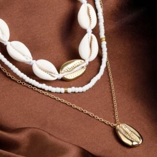 Gold Puka Shell Necklace